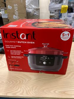 NEW - Costco - Instant Precision 6 Quart Cast Iron Dutch Oven - Retail $169