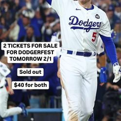 DODGERFEST FANFEST 2/1 TWO TICKETS AND PARKING