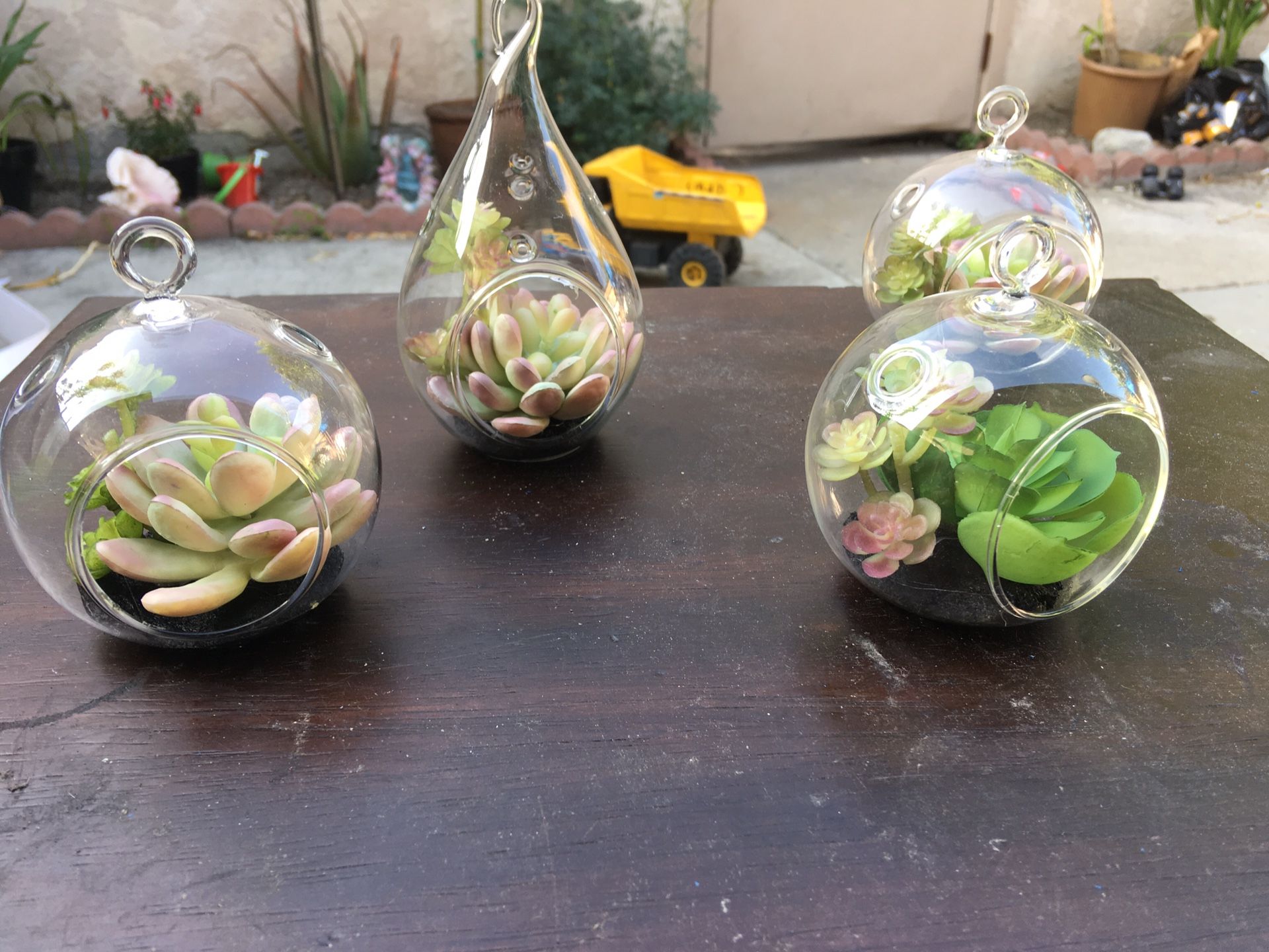 Glass plant holders