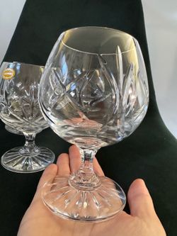 Bohemia Crystal brandy glasses