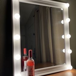 Huge White vanity Mirror 