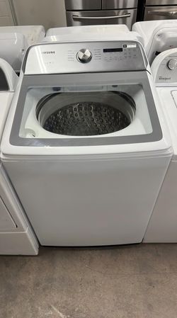 Samsung Top Load Washer – Glass Lid, Stainless Tub, HE