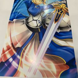 Blue Soldier with Sword Art Print by Artist Unknown