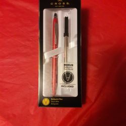 Authentic RED CROSS Ballpoint Pen W/ Bonus Refill.