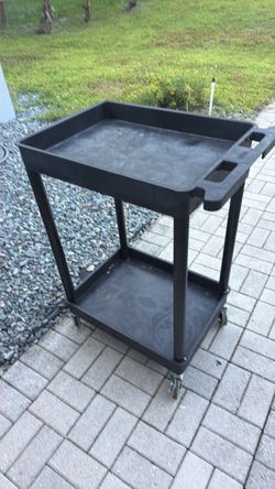Luxor rolling  2 shelf plastic utility cart