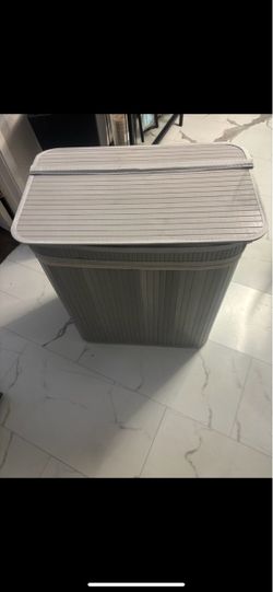 Bamboo clothes hamper new