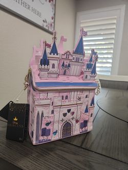 Disney Castle Sleeping Beauty Loungefly Purse 