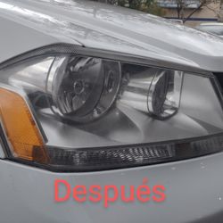 Lavado de motor  y pulida de luces 