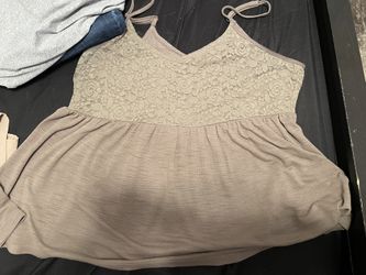 brown peplum plus size top