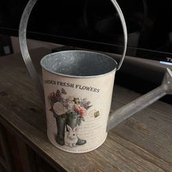 Decorative Tin Watering Can 