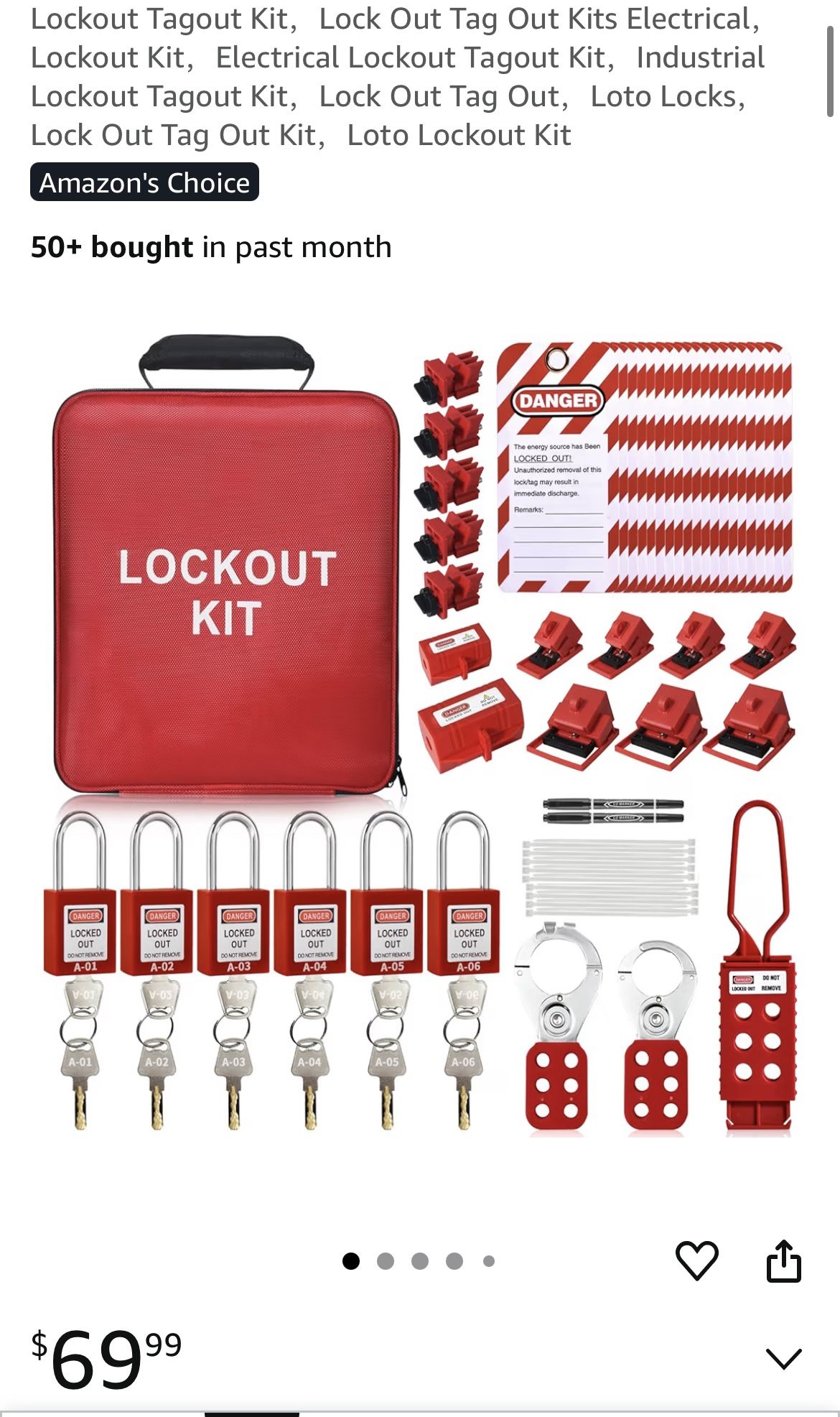 Brand New : Lockout Tagout Kit