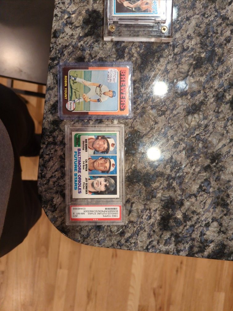 Vintage Hall Of Famers Yount And Ripken Rookies