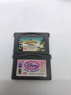 Disney Princess Royal Adventure BVG Games Madagascar Activision Nintendo Gameboy Advance Cartridge Only