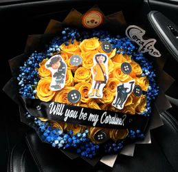 Coraline Themed Custom Flower Bouquet