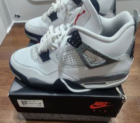 Jordan 4 white cement