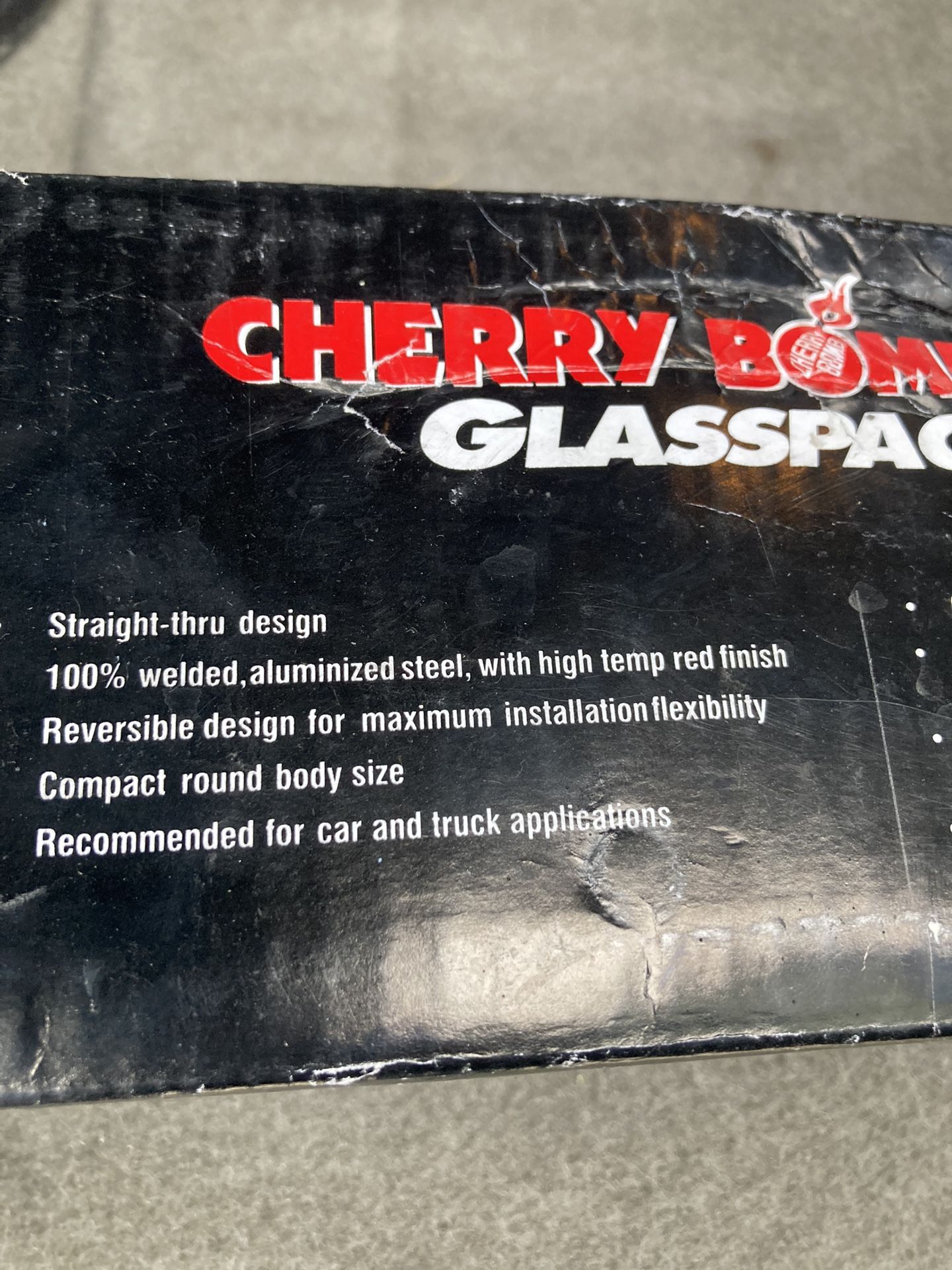 Cherry bomb Glass pack Muffler 2.75” OD