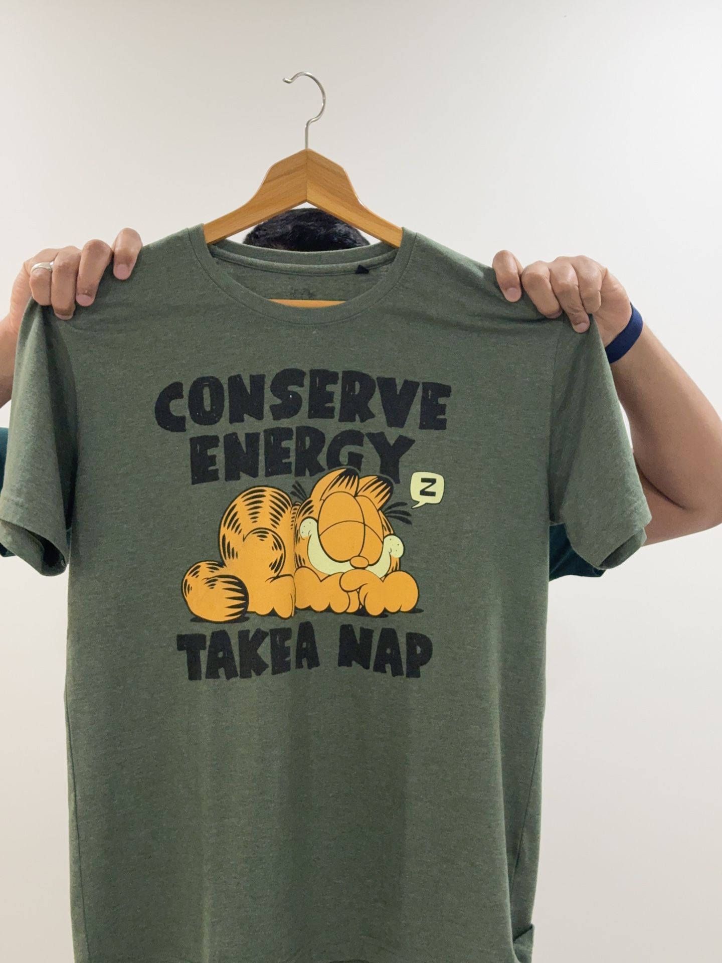 Men Garfield T Shirt Size L