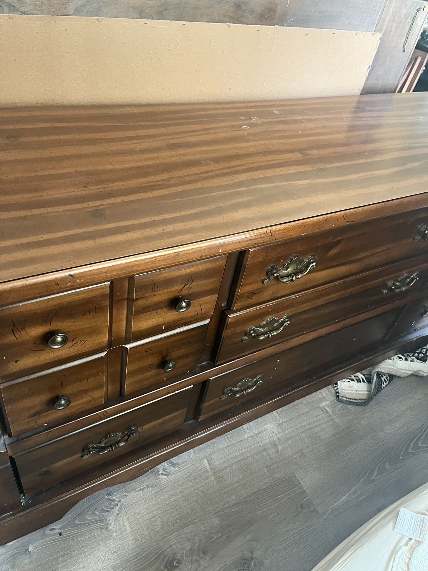 Tall Chest and 9 Drawer dresser 