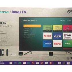 Hisense 65" Class 4K Ultra HD (2160P) HDR Roku Smart LED TV (65R6E)
