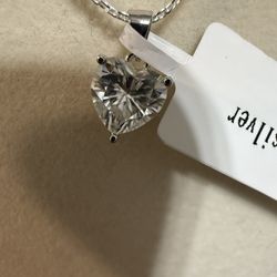 8mm Heart Pendant Necklace 