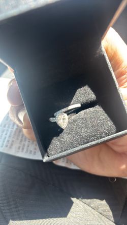 Twin diamond..lab created rings