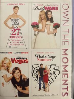 27 DRESSES/BRIDE WARS/What Happens In VEGA$/What’s Your number? (DVD)