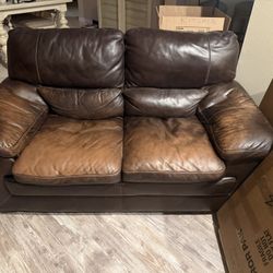 Sofa - 2Seater Love Seat - Leather