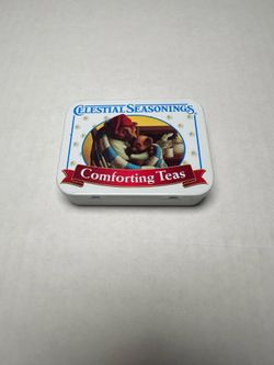Celestial Seasonings Collectible Small Tin Comforting Tea Empty Vintage 1995