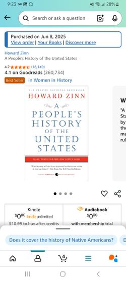 A Peoples History Of The US