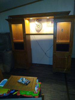 Lighted Display Case Curio Cabinet 