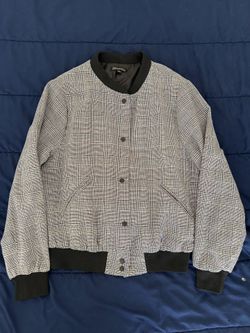 Gray and black jacket