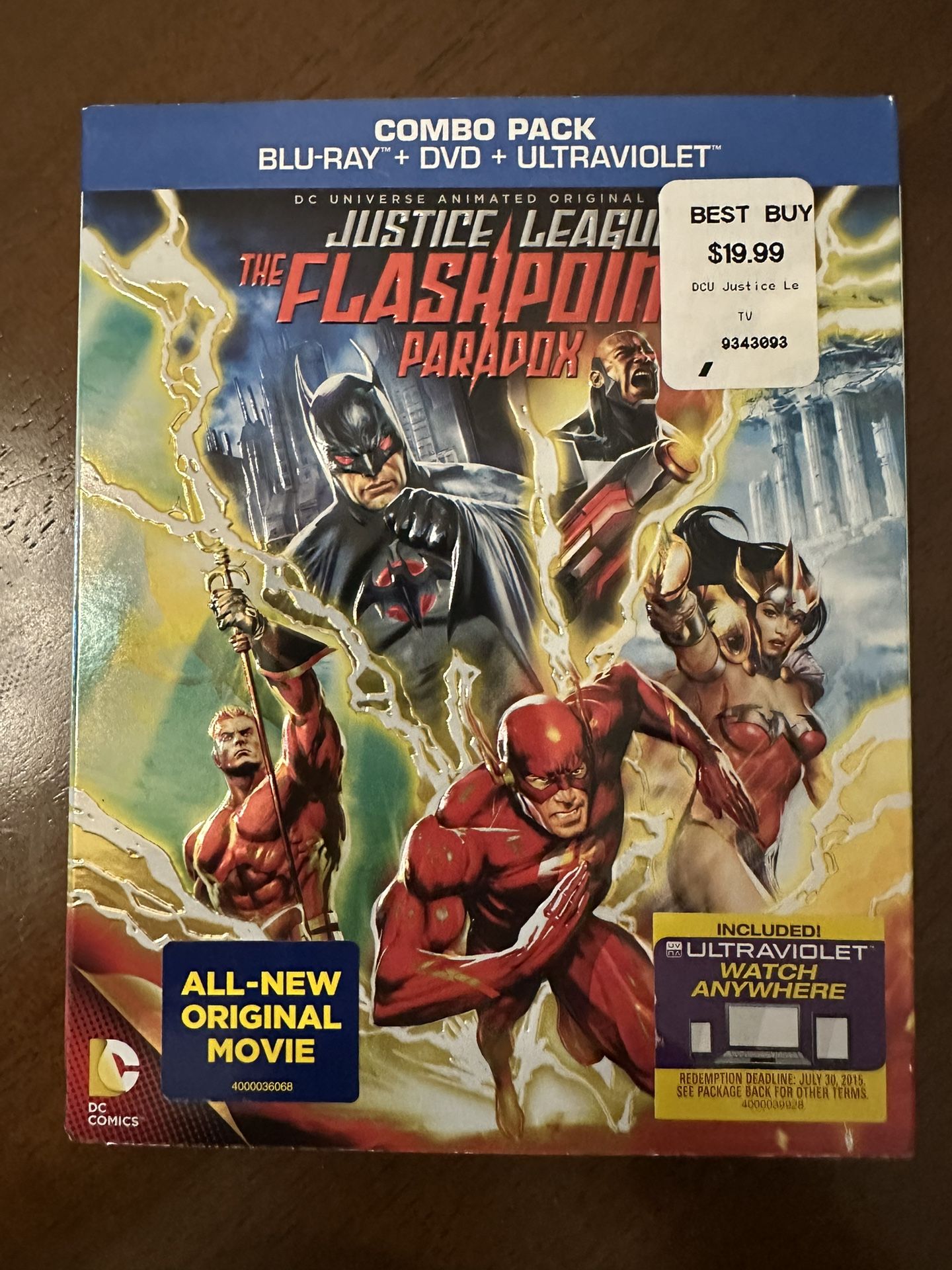 Justice League The Flashpoint Paradox Blu Ray