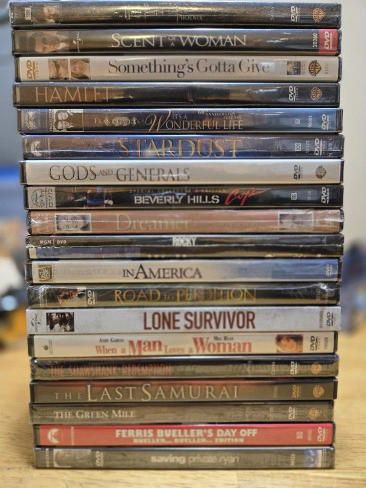 DVD movies for $3 each