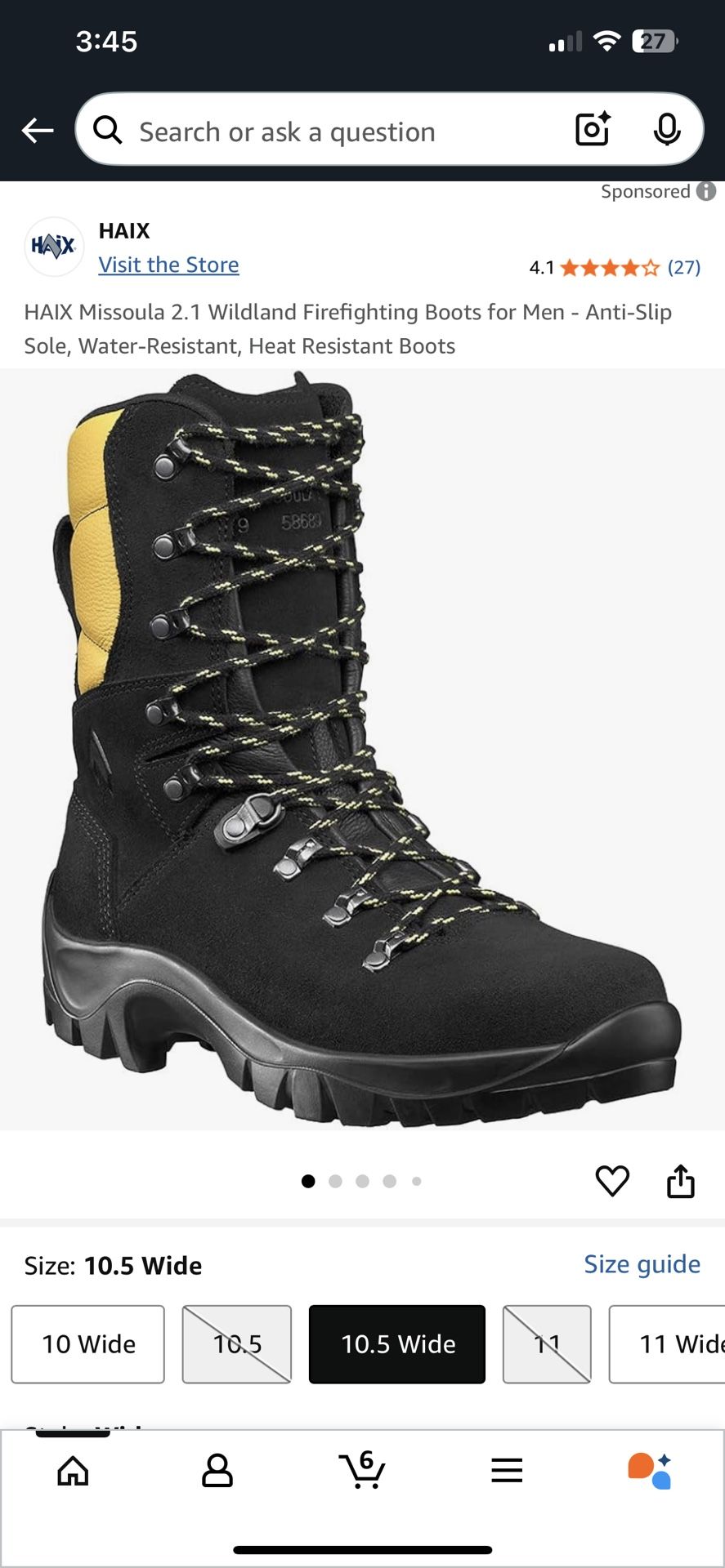 HAIX Wildland FireFirefighting boots
