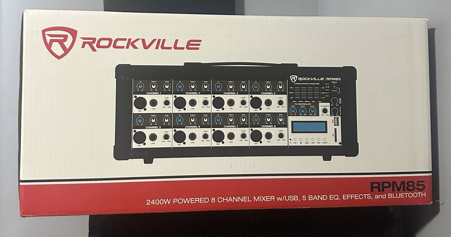 Rockville Amp Mixer 2400 Watts
