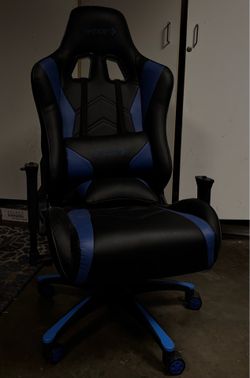 Blue and Black Emerge Gaming Chair