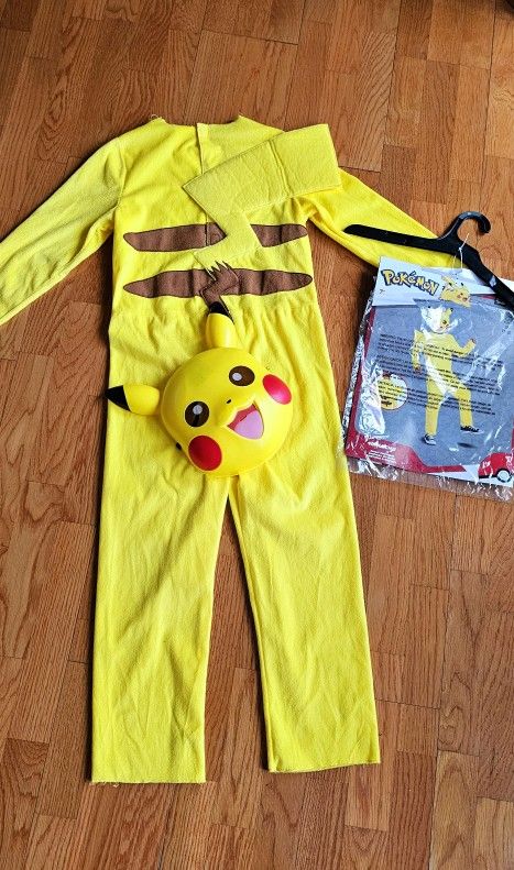 Pokemon Pikachu Halloween Costume kids 7-8 in New Like Condition