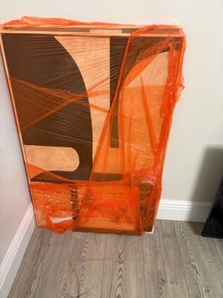 Abstract black and white wall art