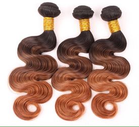Ombré Brazilian body wave 3 bundles