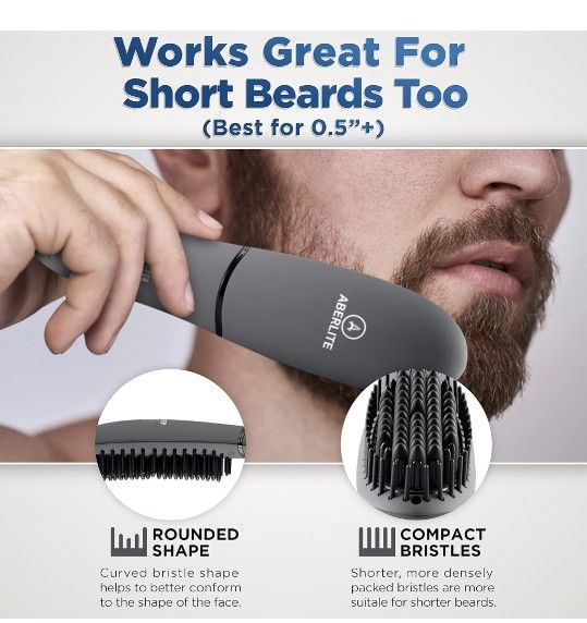 Heated Beard Brush Small Beard Straightener Beard Straightener