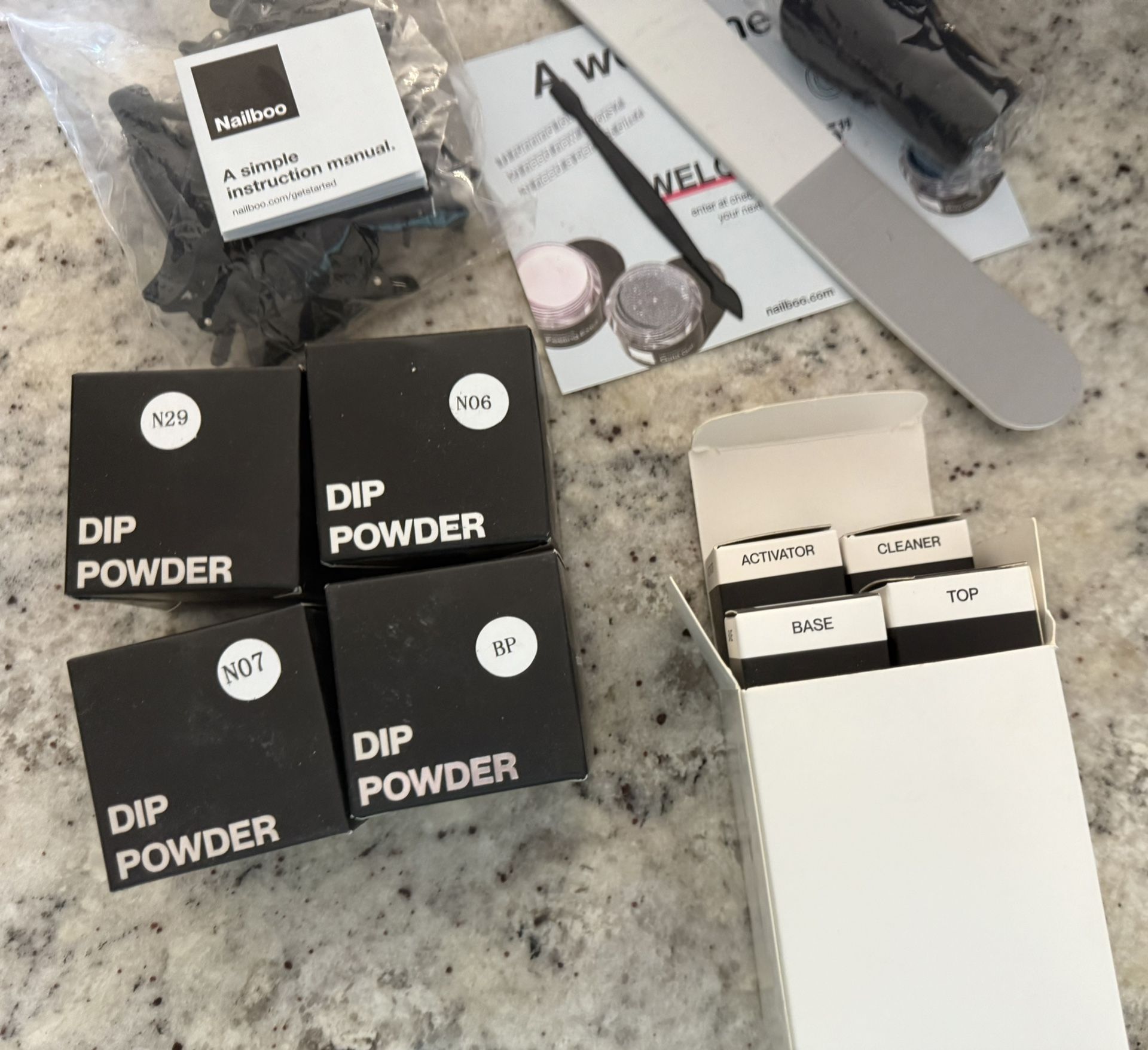 Nail boo gel dip powder kit