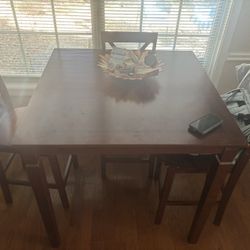 Wooden Kitchen Hightop Table