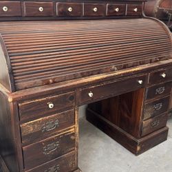 Antique Roll Up Desk