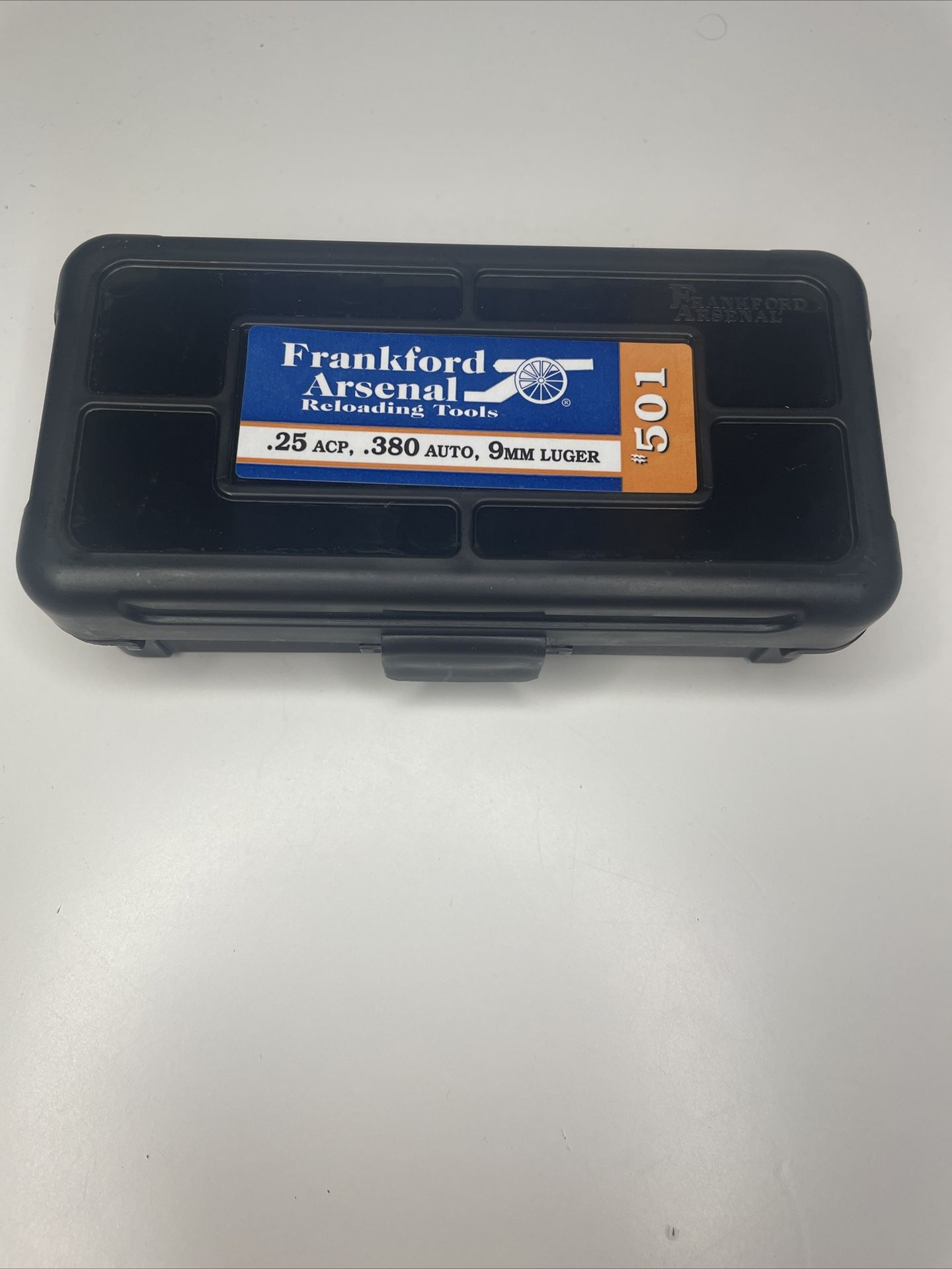 Frankford Arsenal 1083783 #501 Hinge-Top Ammo Box, 50 Round Capacity for .380 -