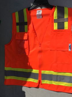 Safety vest construction all sizes new