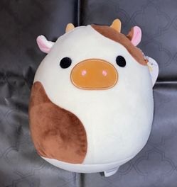 Squishmallow Cow Plush Stuffed Animal