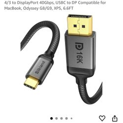 Silkland VESA Certified USB C to DisplayPort 2.1 Cable