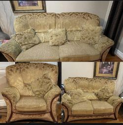 Set Of 3 Used Couches 