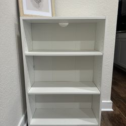 White bookshelf - Basically Brand New 