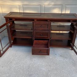 66 Inch Wide Solid TV Stand /credenza